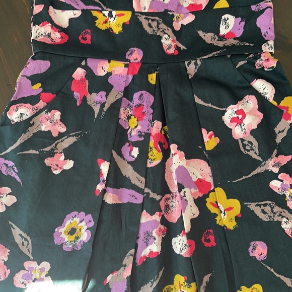 Max and Cleo Black Flowered Sleeveless Dress Sz 2 - Picture 10 of 14